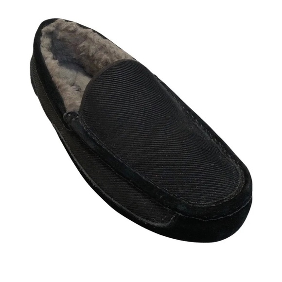 UGG Men’s New Black Ascot Corduroy II Driver (Men) US Size 9 - Picture 2 of 10